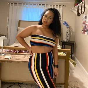 Two piece stripe set